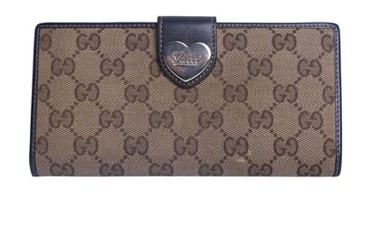 Gucci Monogram Heart Long Wallet, front view